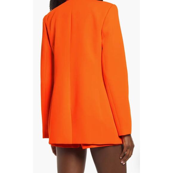 NWT Endless Rose Tailored Single Button Blazer Women’s Small Neon Orange - Picture 2 of 10